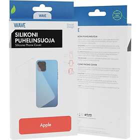 Wave silicone cover, iPhone 14 Plus, transparent
