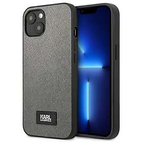 Karl Lagerfeld KLHCP13MSFMP2DG iPhone 13 6,1 hårdväska silver/silver Saffiano Plaque