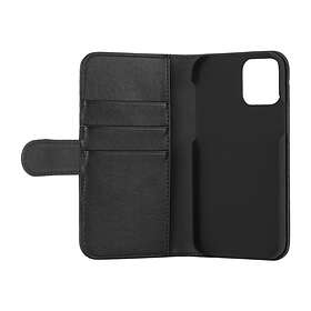 Essentials Wallet Vikbart fodral för mobiltelefon polyuretan svart för Apple iPhone 12, 12 Pro