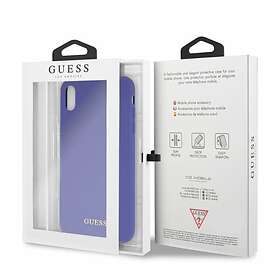 Guess GUHCI65LSGLUV iPhone Xs Max purple /fioletowy hard case Silicone