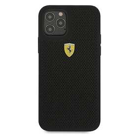 Ferrari FESPEHCP12MBK iPhone 12/12 Pro 6,1 czarny/black hardcase On Track Perforated