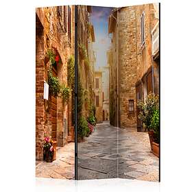 Arkiio Rumsavdelare Colourful Street In Tuscany 135x172 cm A3-PARAVENT621