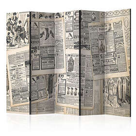 Arkiio Rumsavdelare Vintage Newspapers II 225x172 cm A3-PARAVENT512