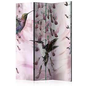 Arkiio Rumsavdelare Flying Hummingbirds Pink 135x172 cm A3-PARAVENTtc0828