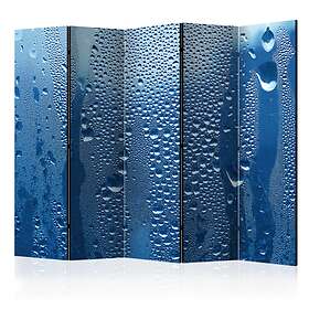 Arkiio Rumsavdelare Water drops on blue Glass II 225x172 cm