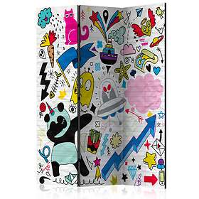 Arkiio Rumsavdelare Energetic Panda 135x172 cm A3-PARAVENT1285