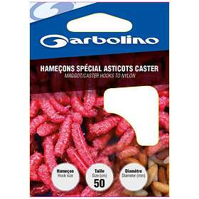 Garbolino Competition Coup Special Asticots Caster Tied Hook Nylon 10 Rosa 18