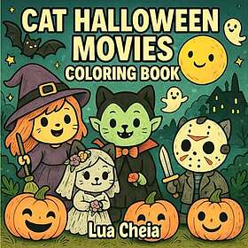 Coloring Book Halloween for kids: Cute cat for kids. Awesome pages and Halloween illustration.32 dazzling cat design.