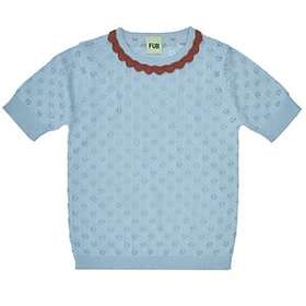 FUB T-shirt I Pointelle Blå 90 cm