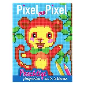 Coloring Book Pixel Monkey