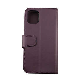 RV Plånboksfodral iPhone 11 Kortfack och Stativ Mörklila Cherry
