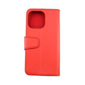 RV Plånboksfodral iPhone 13 Pro Kortfack och Stativ Röd Red