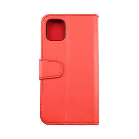 RV Plånboksfodral iPhone 11 Kortfack och Stativ Röd Red