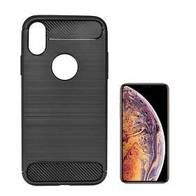 SLIM "TPU Back Case Carbone iPhone XS Max" Black