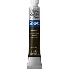Winsor & Newton Cotman Water Colour Tubes 8ml LAMP BLACK
