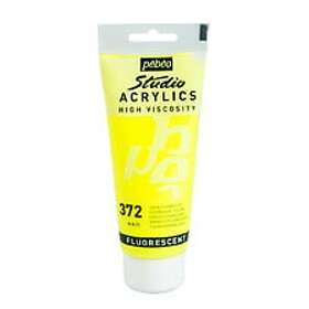 Pebeo Fluorescent Studio Acrylic Paint 100ml Yellow FLUYEL
