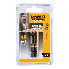 Dewalt Impulsvridmunstycke Extreme DT70532T-QZ; PH2; 2 st.