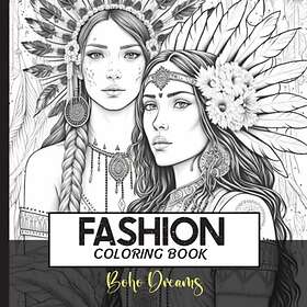 Coloring Book Fashion Boho Dreams: A Stress-Relieving for Women with Boho Beauties