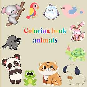 Coloring Book Cute Animal For Kids: Easy Pages With cute Animals,