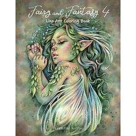 Coloring Book Fairy and Fantasy 4 Line Art