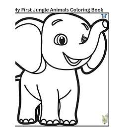 Coloring Book Jungle Animals : Animals for kids, Jungle Baby Animals , Fun For Kids Boys and Girls