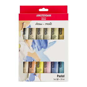 Amsterdam Acrylics Pastel Set - 12 x 20 ml