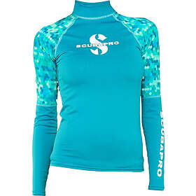Scubapro Upf 50 Rash Guard Long Sleeve T-shirt Woman Blå XL