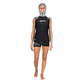 Mares Ultra Skin Hooded Sleeveless Sleeve T-shirt Woman Svart 2XL
