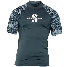Scubapro Upf 50 Rash Guard Short Sleeve T-shirt Grå S