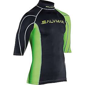 Salvimar Rash Guard Short Sleeve T-shirt Grönt,Svart S