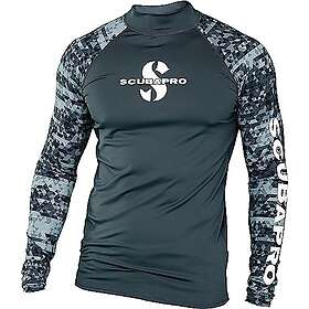 Scubapro Upf 50 Rash Guard Long Sleeve T-shirt Grå S