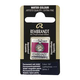 Rembrandt akvarellmaling halv panne Permanent Red Violet 567
