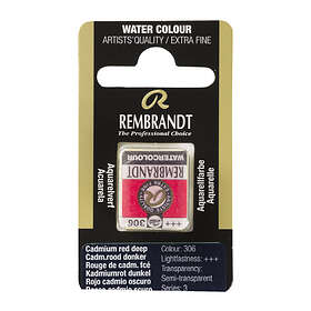 Rembrandt akvarellmaling halv panne Cadmium Red Deep 306