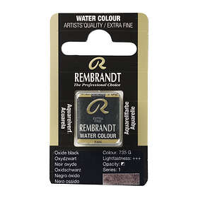 Rembrandt akvarellmaling halv panne Oxide Black 735