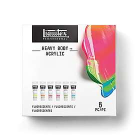 Liquitex Heavy Body akrylfärg – Flouroscent Set 6×59 ml fluorescerande färg