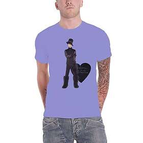 : Unisex T-Shirt/Heart Purple (Large)