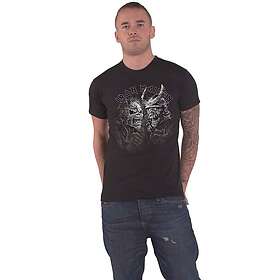 Iron Maiden: Unisex T-Shirt/Senjutsu Large Grayscale Heads