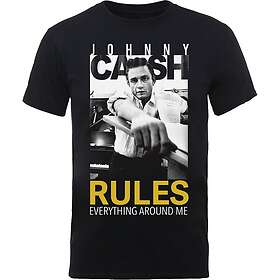 Johnny Cash: Unisex T-Shirt/Rules Everything