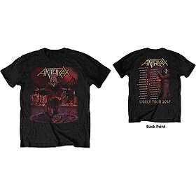 Anthrax: Unisex T-Shirt/Bloody World Tour 2018 (Back Print/Ex Tour)