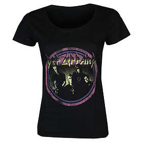 Def Leppard: Ladies T-Shirt/Vintage Circle