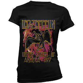 Zeppelin: Ladies T-Shirt/Black Flames