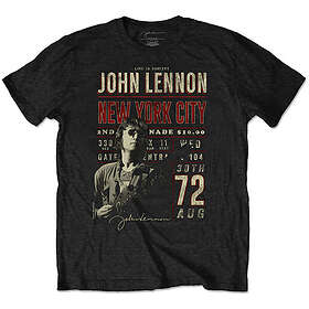John Lennon: Unisex T-Shirt/NYC '72 (Eco-Friendly)