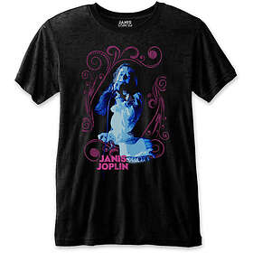 Janis Joplin: Unisex T-Shirt/Floral Frame