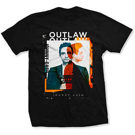 Johnny Cash: Unisex T-Shirt/Outlaw Photo