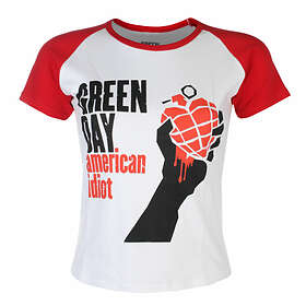 Green Day: Ladies Raglan T-Shirt/American Idiot (Skinny Fit)