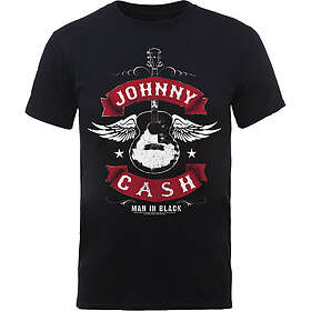 Johnny Cash: Unisex T-Shirt/Winged Guitar