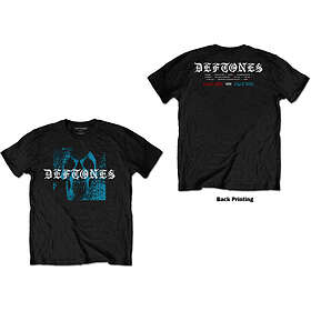 Deftones: Unisex T-Shirt/Static Skull (Back Print)