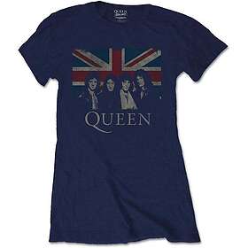 : Ladies T-Shirt/Vintage Union Jack (XX-Large)