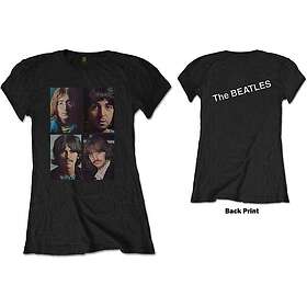 Beatles: Ladies T-Shirt/White Album Faces (Back Print)