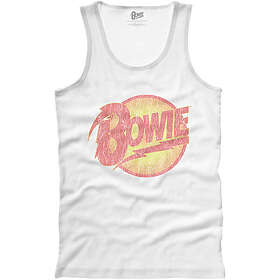 Bowie: Unisex Vest T-Shirt/Vintage Diamond Dogs Logo